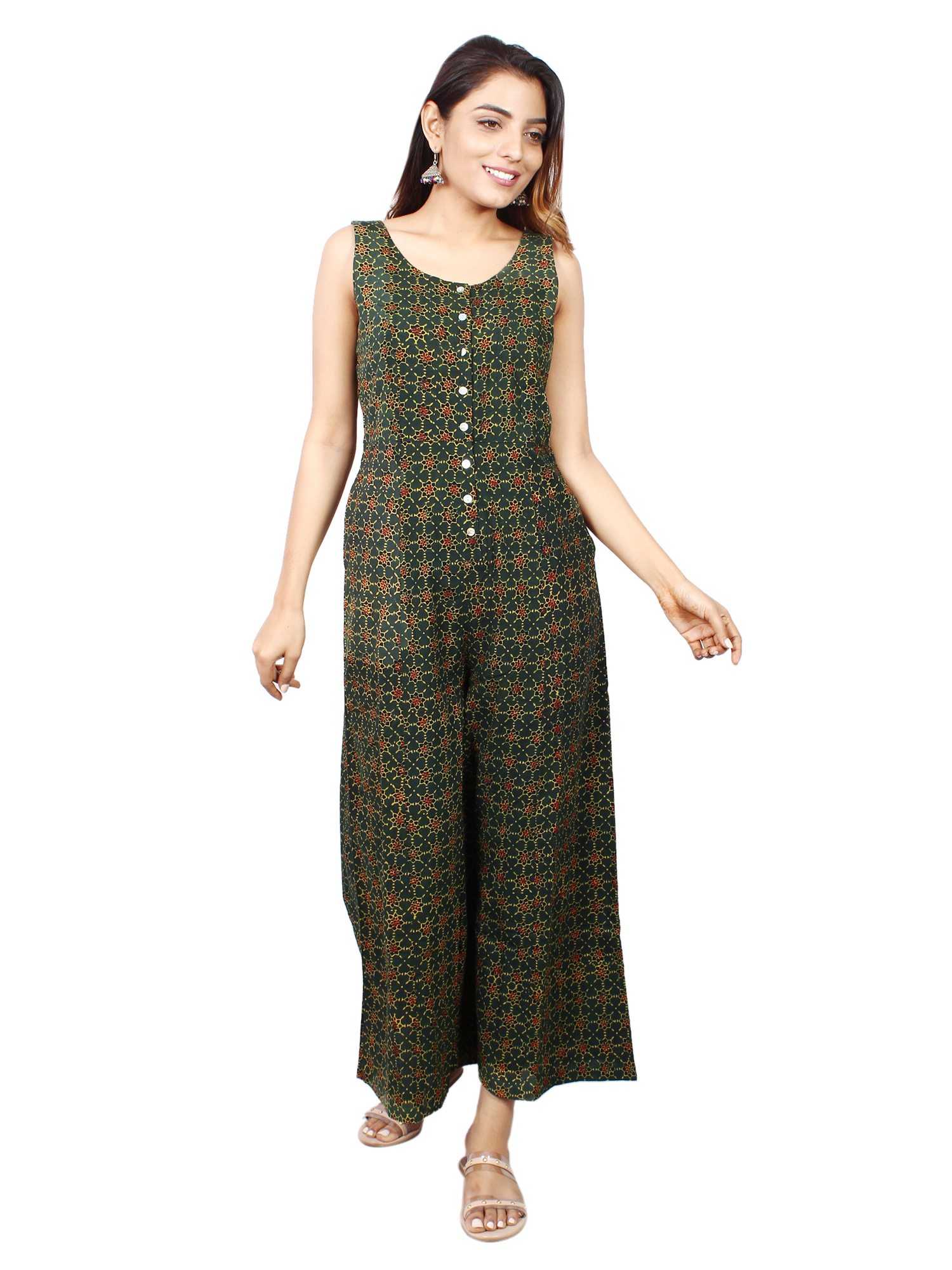 Royal Peacock Blue Jaipur Crafted Cotton Kurti