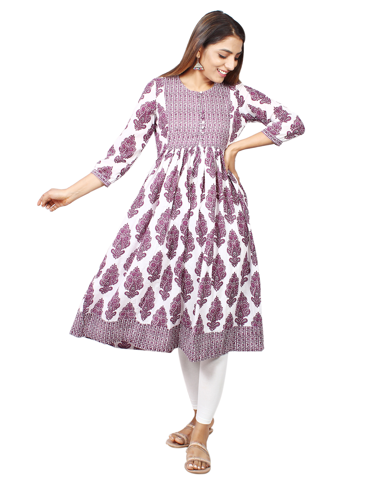 Classic Sanganeri Hand Block Printed Kurti