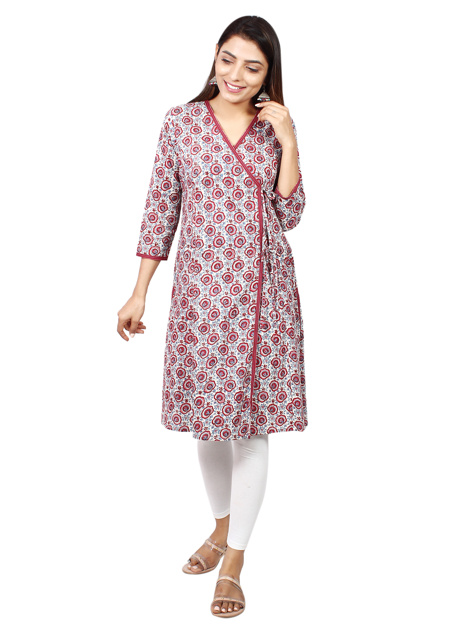 Royal Heritage Printed Flare Suit Set