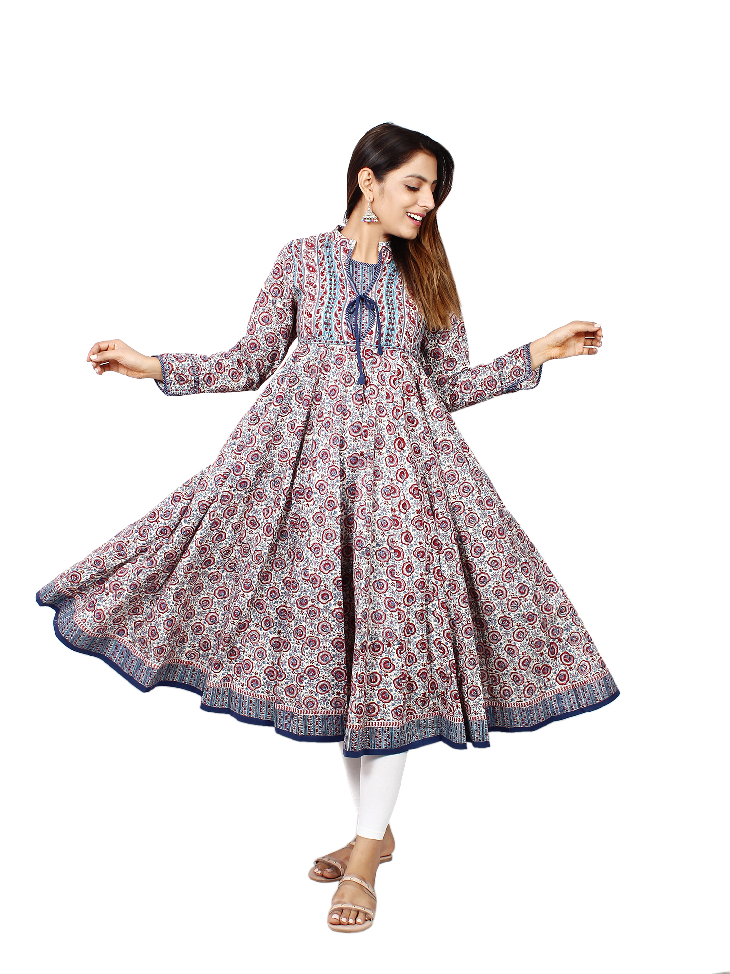 Jaipur Craft Edition Block Print Anarkali