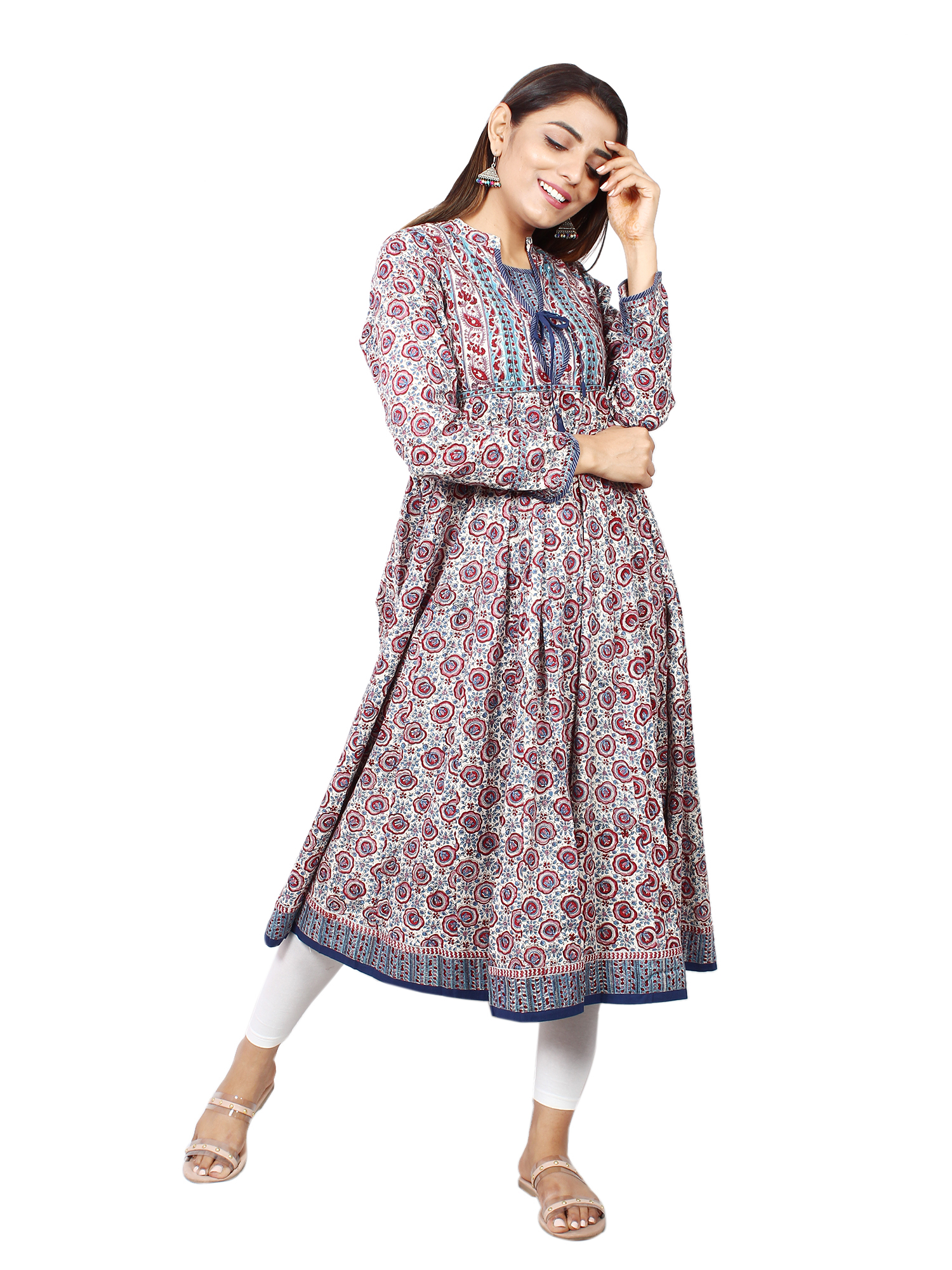 Jaipur Craft Edition Block Print Anarkali - Detail