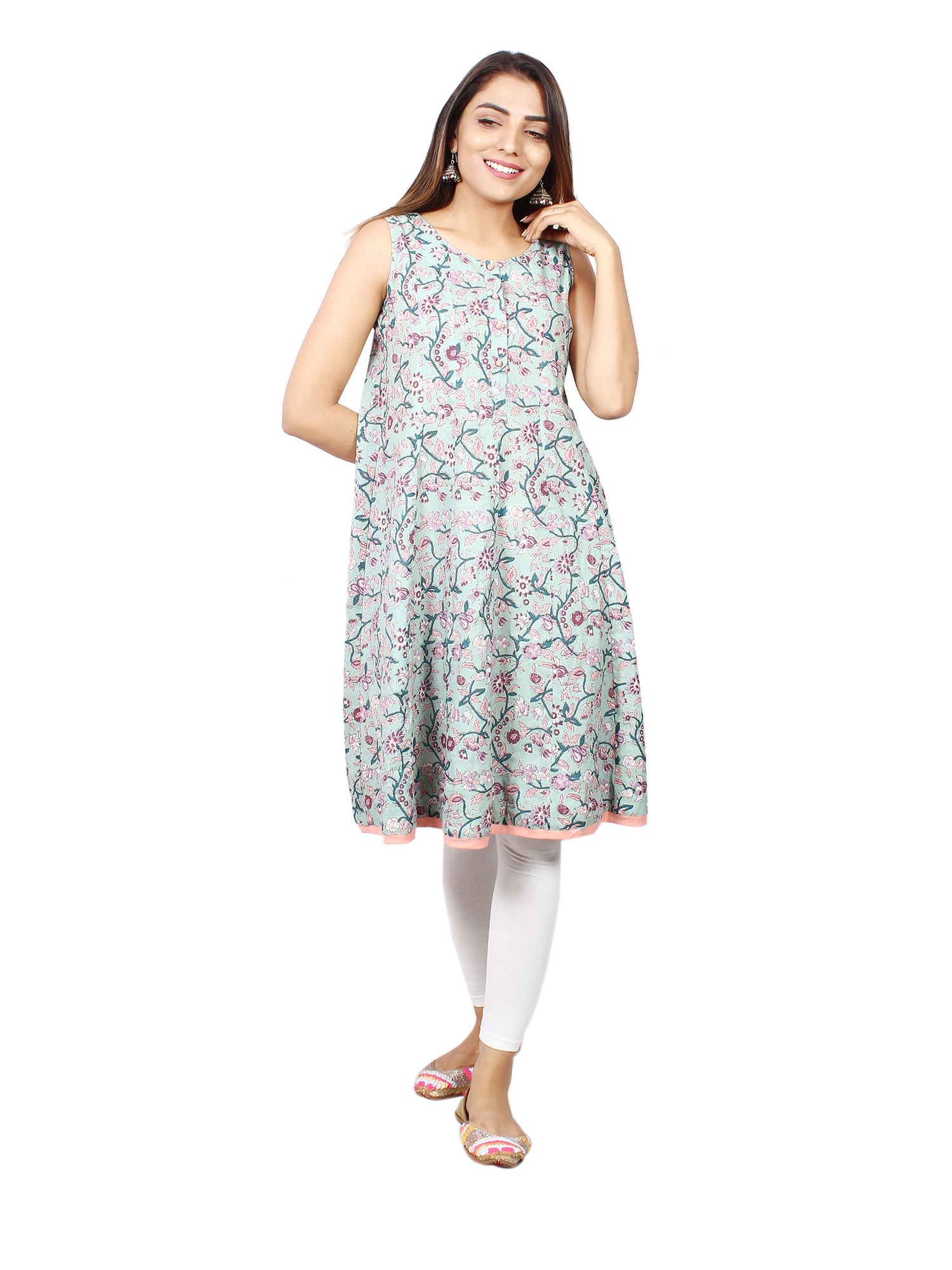 Heritage Floral Motif Cotton Suit Set